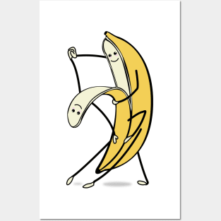 Banana dance couple Posters and Art